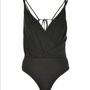 Topshop Strappy Wrap Bodysuit